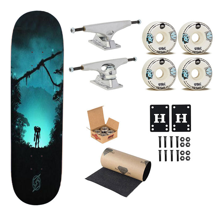 Metroid Standing Skateboard Complete Board 8.0" X 31.75"