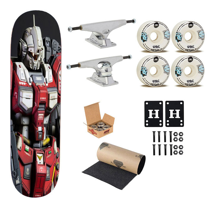 Mg 1-100 Jesta Air Drop Gundam Kits Collection Skateboard Complete Board 8.0" X 31.75"