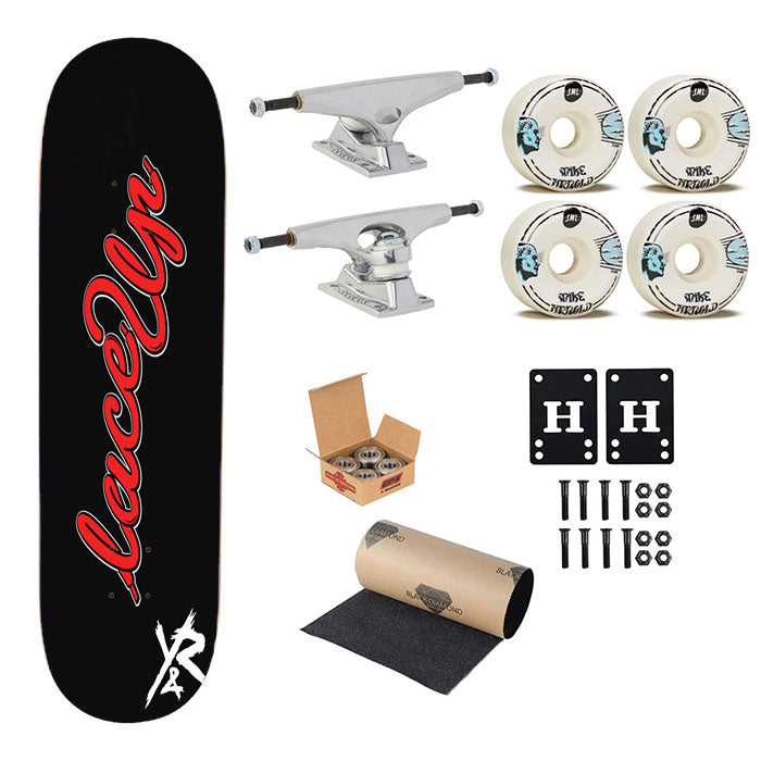 Mgk Machine Gun Kelly Lace Up Young And Reckless Skateboard Complete Board 8.0" X 31.75"