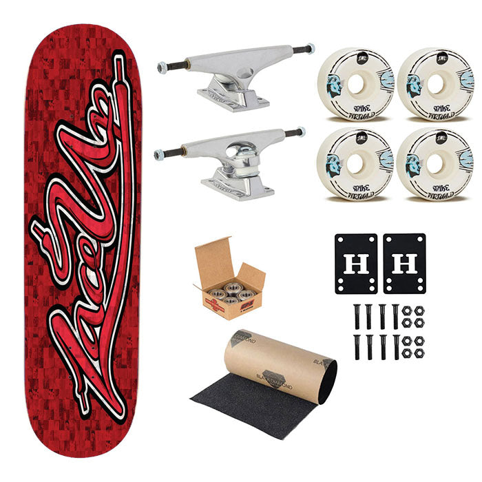 Mgk Machine Gun Kelly Lace Up Young And Reckless 3 Skateboard Complete Board 8.0" X 31.75"
