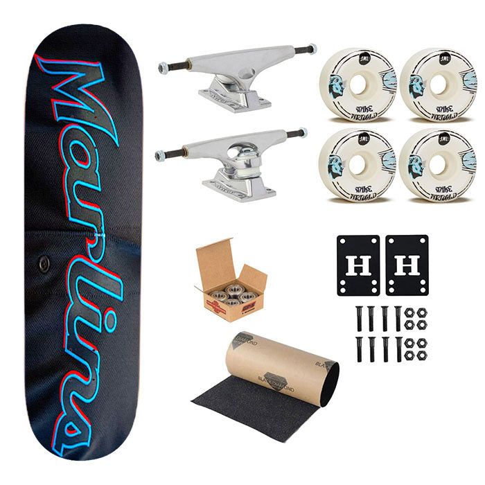 Miami Marlins Baseball Jersey Skateboard Complete Board 8.0" X 31.75"