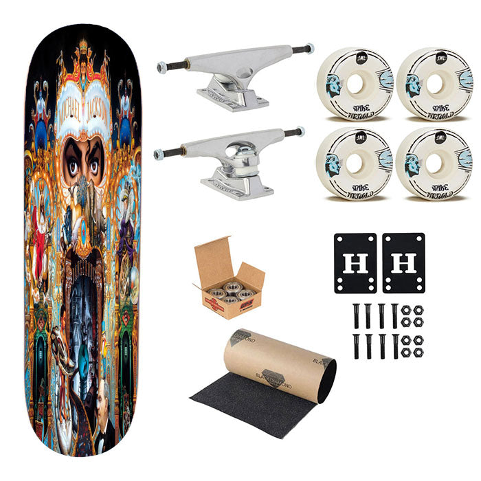 Michael Jackson King Of Pop Cover Album Skateboard Complete Board 8.0" X 31.75"