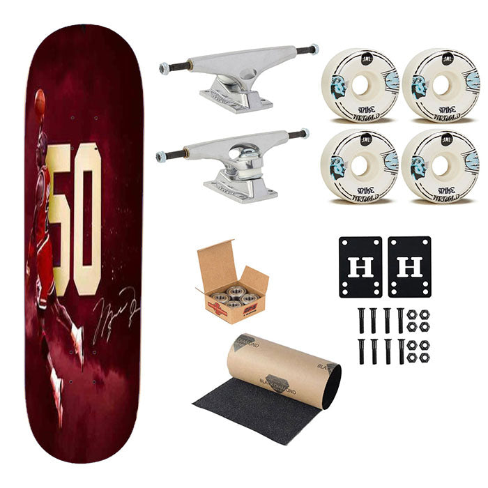 Michael Jordan Skateboard Complete Board 8.0" X 31.75"