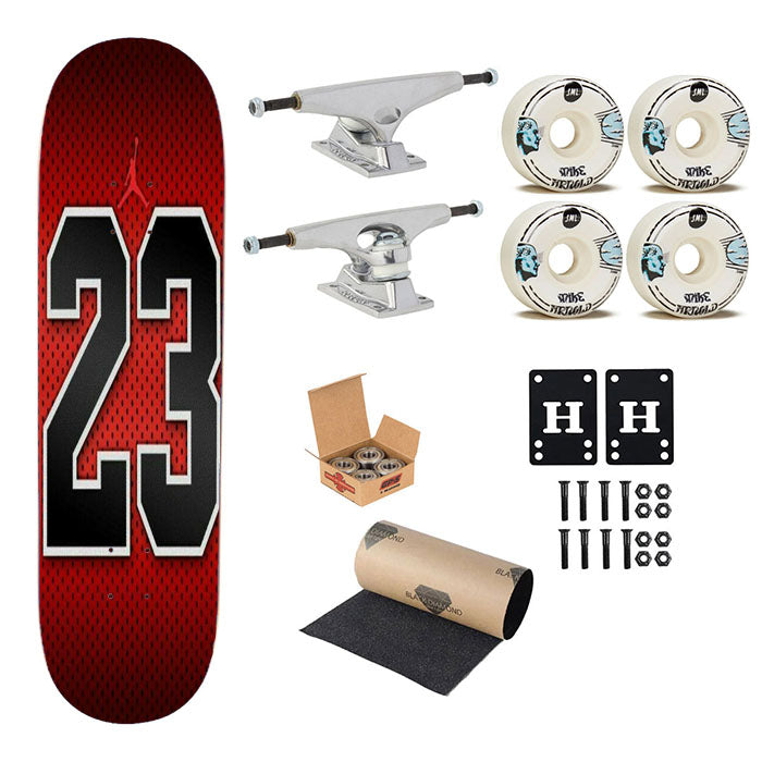 Michael Jordan 23 Skateboard Complete Board 8.0" X 31.75"