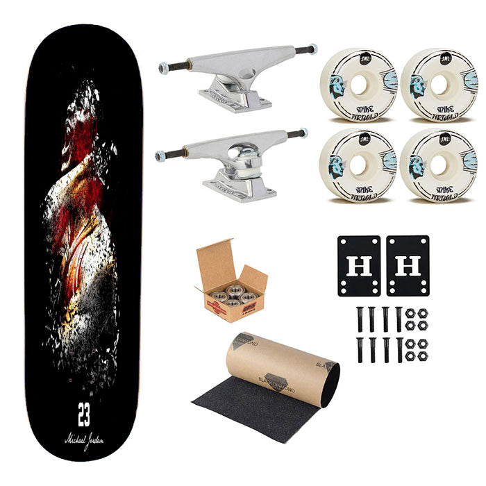 Michael Jordan 23 Art Abstract Skateboard Complete Board 8.0" X 31.75"