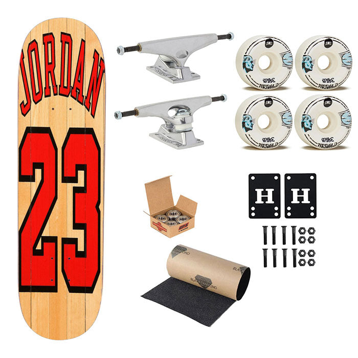 Michael Jordan 23 Basketball Skateboard Complete Board 8.0" X 31.75"