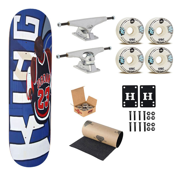 Michael Jordan 23 King Skateboard Complete Board 8.0" X 31.75"