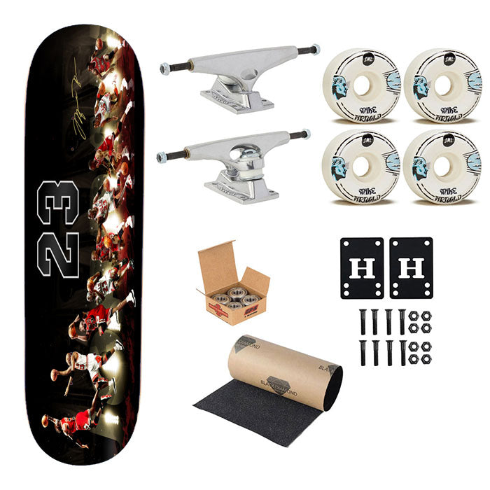 Michael Jordan Air 23 Skateboard Complete Board 8.0" X 31.75"