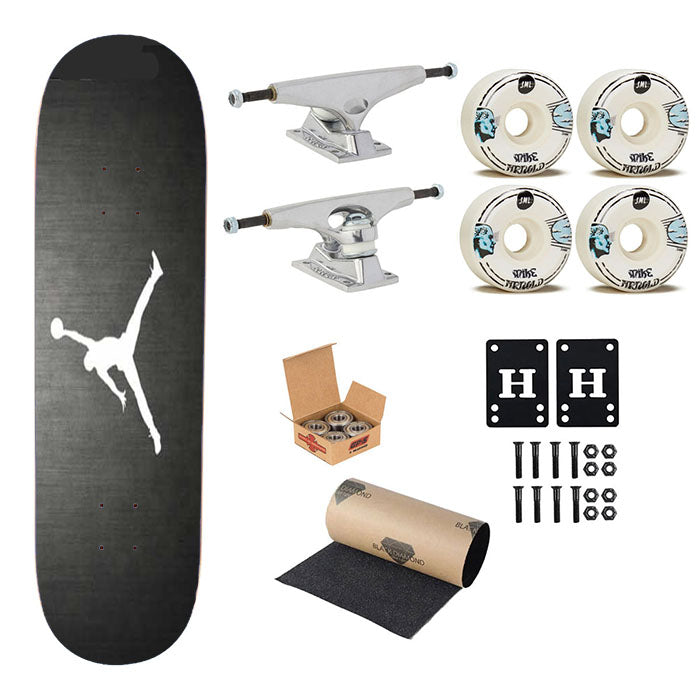 Michael Jordan Air Logo Grain Skateboard Complete Board 8.0" X 31.75"