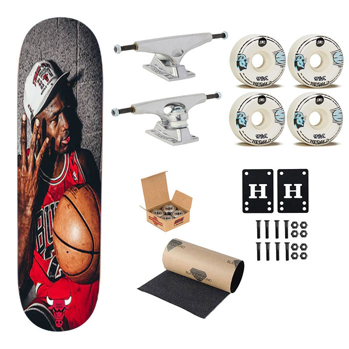 Michael Jordan Basketball Skateboard Complete Board 8.0" X 31.75"