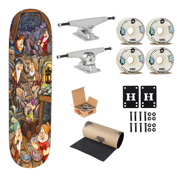 Michelle St Laurent Disney Snow White And Seven Dwarf Skateboard Complete Board 8.0" X 31.75"