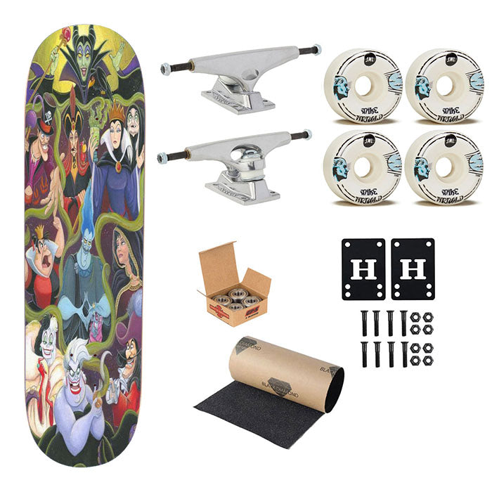 Michelle St Laurent Disney Villains Collage Skateboard Complete Board 8.0" X 31.75"