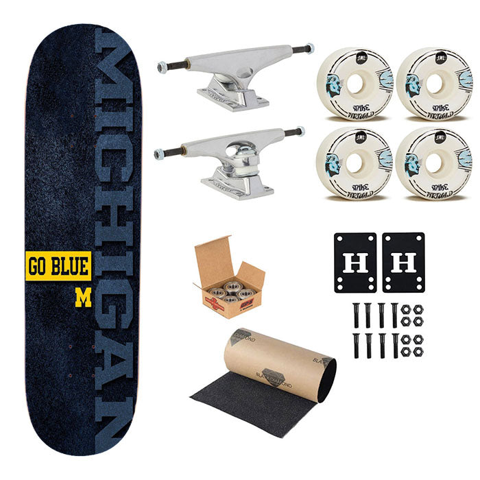 Michigan Wolverines Football 10 Skateboard Complete Board 8.0" X 31.75"