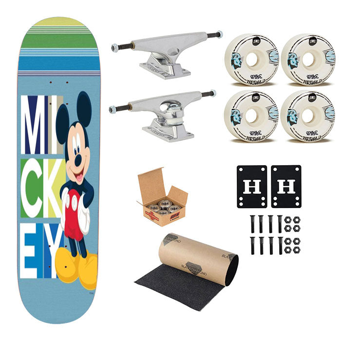 Mickey Blocks Skateboard Complete Board 8.0" X 31.75"