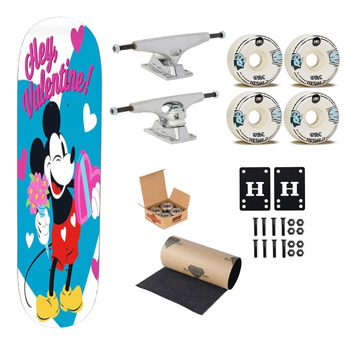 Mickey Flowers And Candy Skateboard Complete Board 8.0" X 31.75"