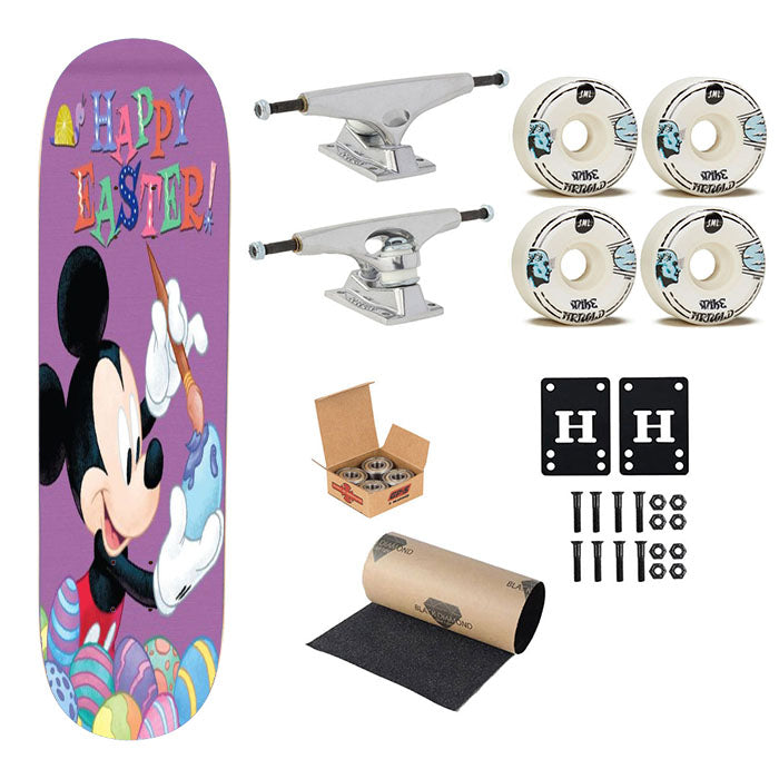 Mickey Happy Easter Skateboard Complete Board 8.0" X 31.75"
