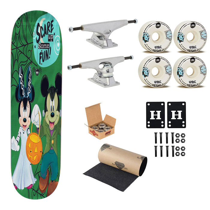 Mickey Minnie Halloween Skateboard Complete Board 8.0" X 31.75"