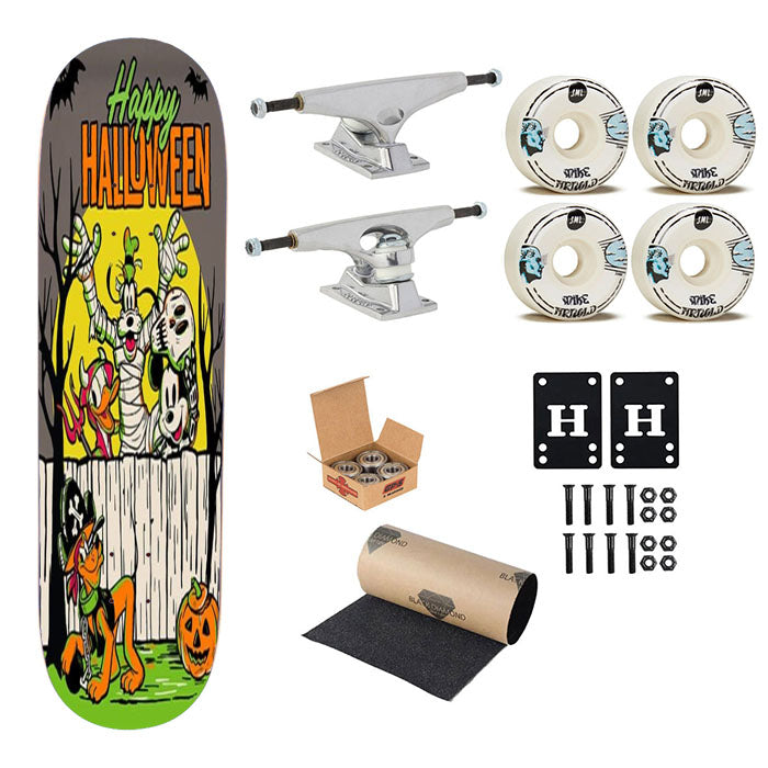 Mickey Mouse And Friends Happy Halloween Skateboard Complete Board 8.0" X 31.75"