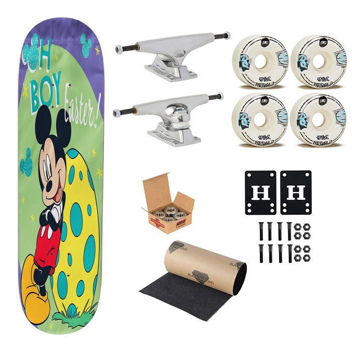 Mickey Mouse Easter Skateboard Complete Board 8.0" X 31.75"