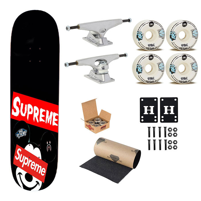 Mickey Mouse Hypebeast Supreme Skateboard Complete Board 8.0" X 31.75"