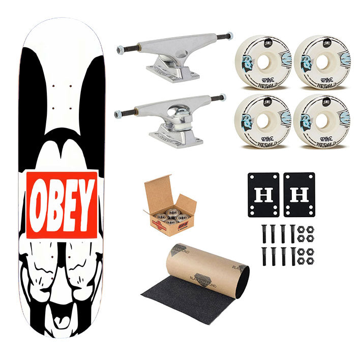 Mickey Obey Style Skateboard Complete Board 8.0" X 31.75"