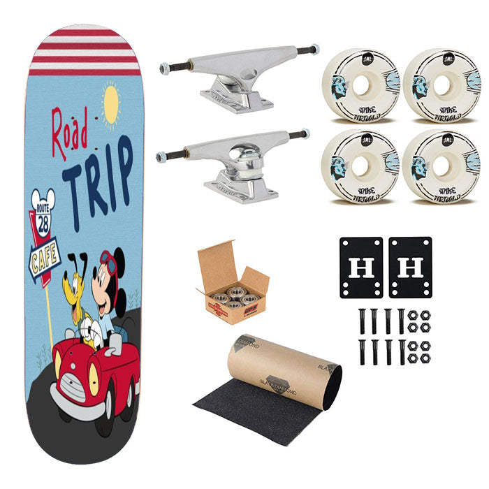 Mickey Road Trip Skateboard Complete Board 8.0" X 31.75"