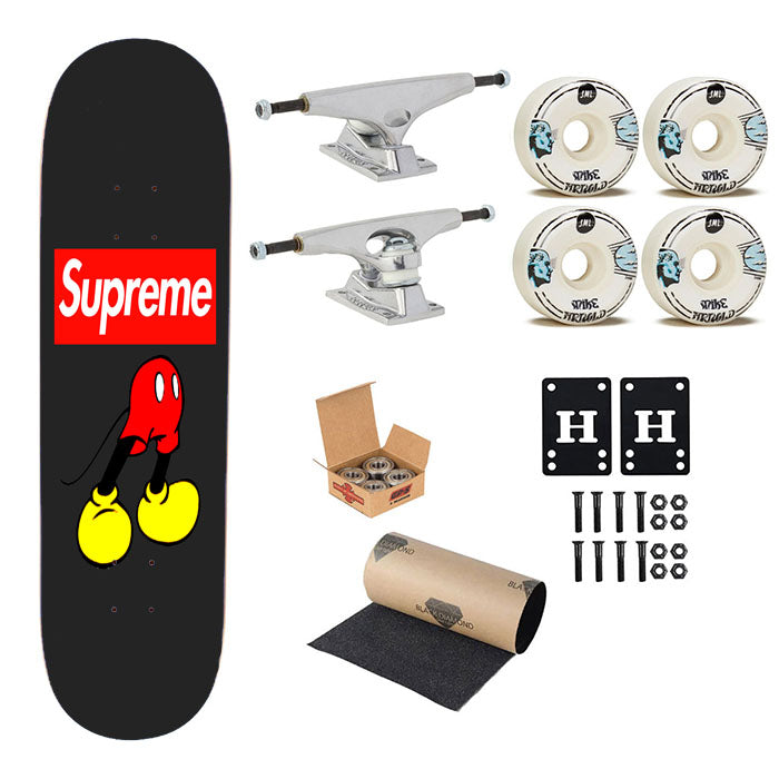 Mickey Supreme Skateboard Complete Board 8.0" X 31.75"