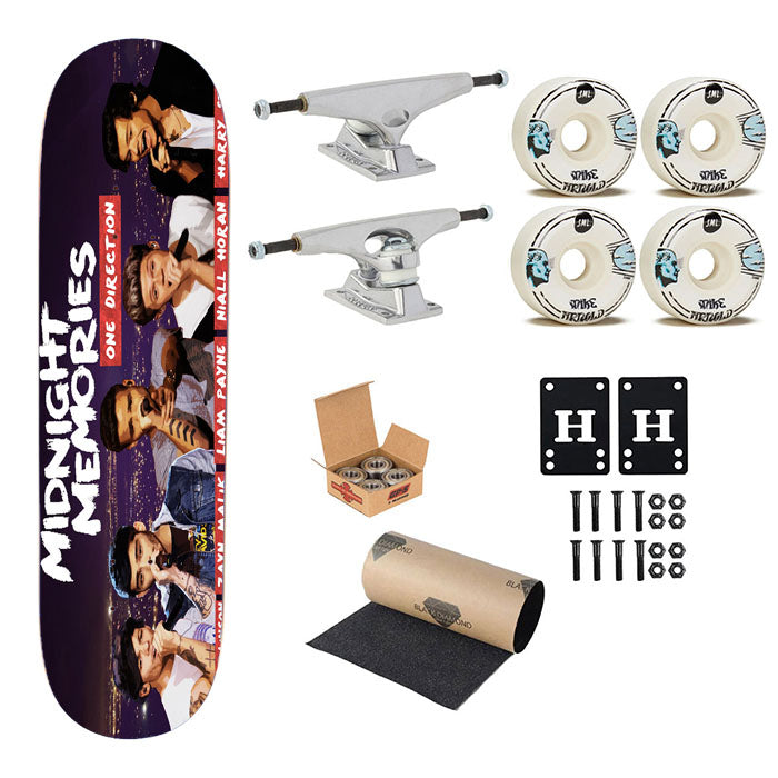 Midnight Memories Skateboard Complete Board 8.0" X 31.75"