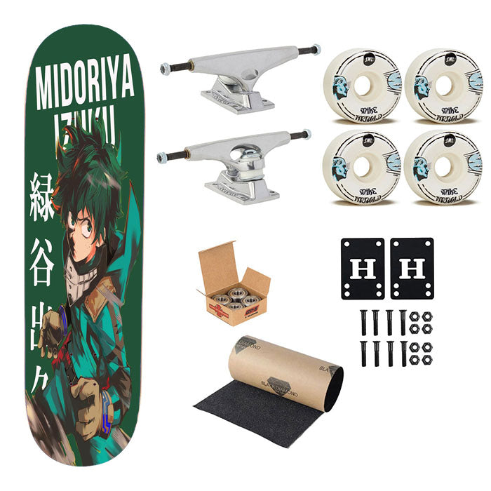Midoriya Izuku Boku No Hero Academia Skateboard Complete Board 8.0" X 31.75"