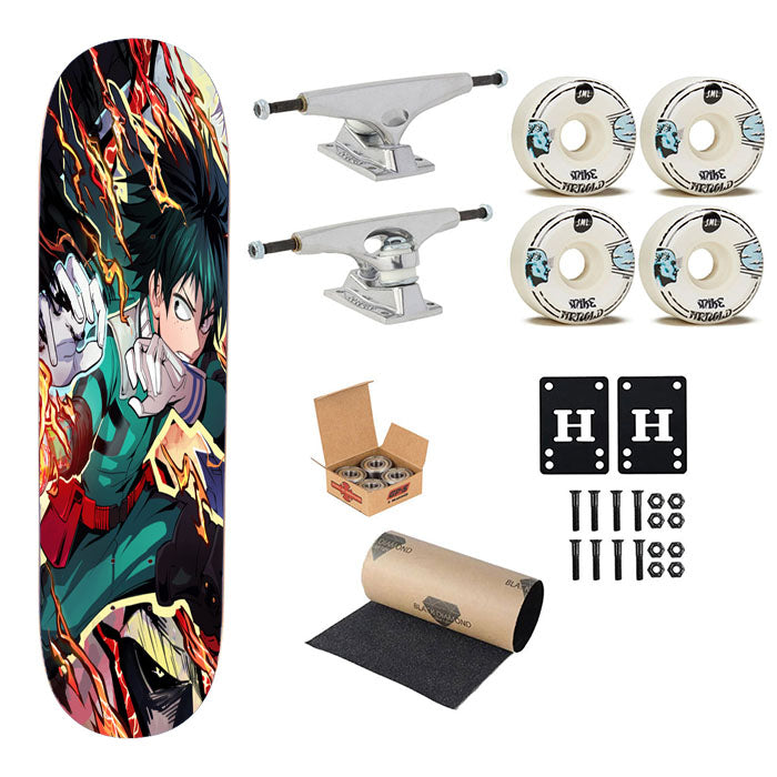 Midoriya Izuku Deku 100 Percent Boku No Hero Academia Skateboard Complete Board 8.0" X 31.75"