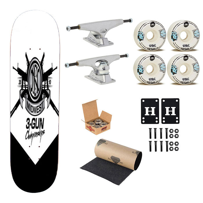Midwest Gun Championship Skateboard Complete Board 8.0" X 31.75"