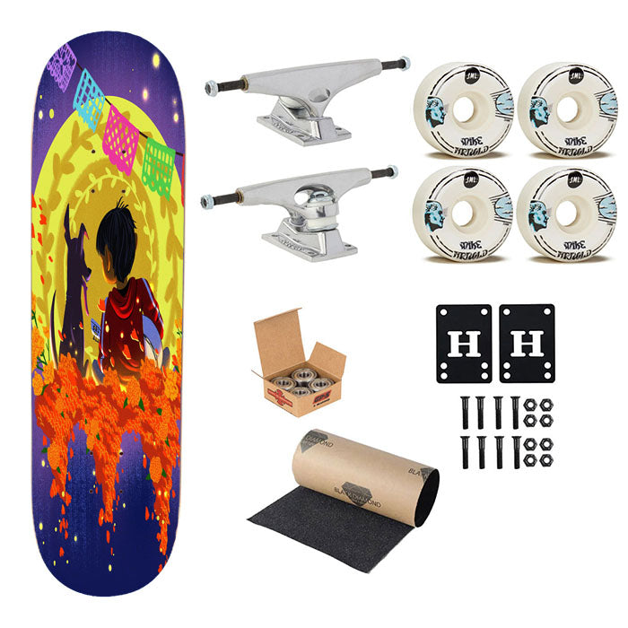Miguel And Dante Of Disney Coco Skateboard Complete Board 8.0" X 31.75"