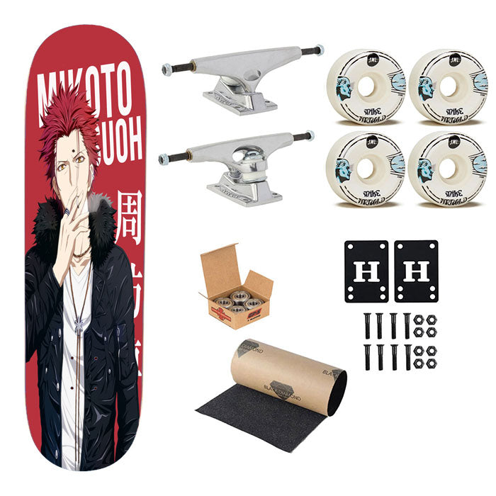 Mikoto Suoh K Project Red King Anime Skateboard Complete Board 8.0" X 31.75"