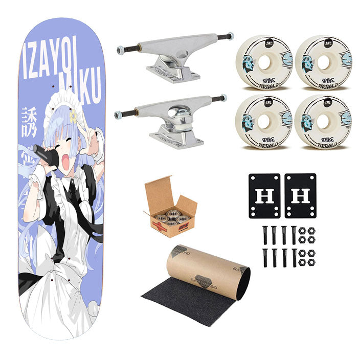 Miku Izayoi Date A Live Anime Skateboard Complete Board 8.0" X 31.75"