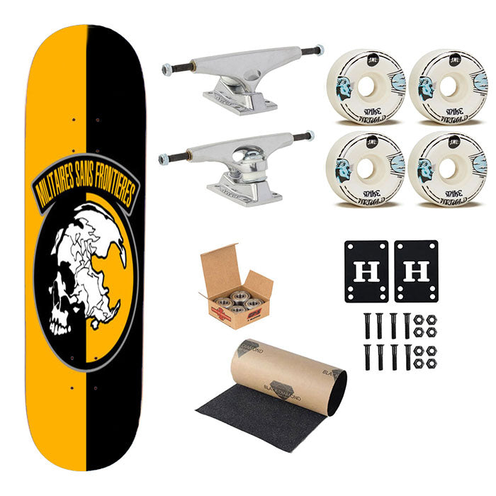 Militaires Sans Frontieres Skateboard Complete Board 8.0" X 31.75"