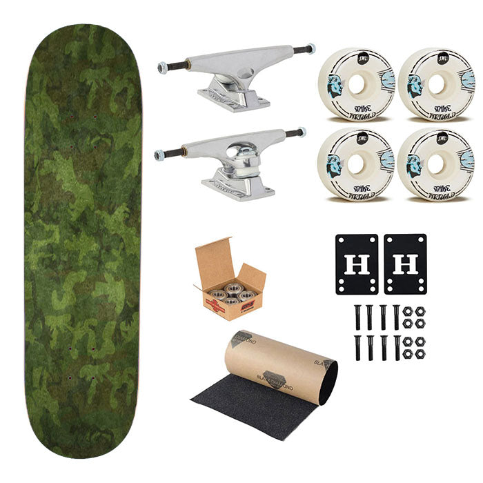 Military Camouflage Patterns Skateboard Complete Board 8.0" X 31.75"