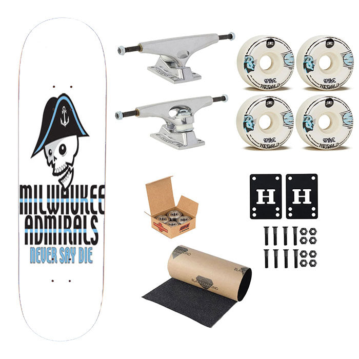 Milwaukee Admirals Hook Skateboard Complete Board 8.0" X 31.75"