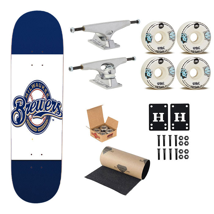 Milwaukee Brewers Baseball Skateboard Complete Board 8.0" X 31.75"