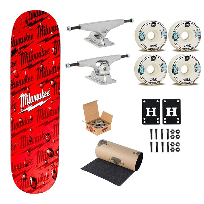 Milwaukee Tool Icon Skateboard Complete Board 8.0" X 31.75"
