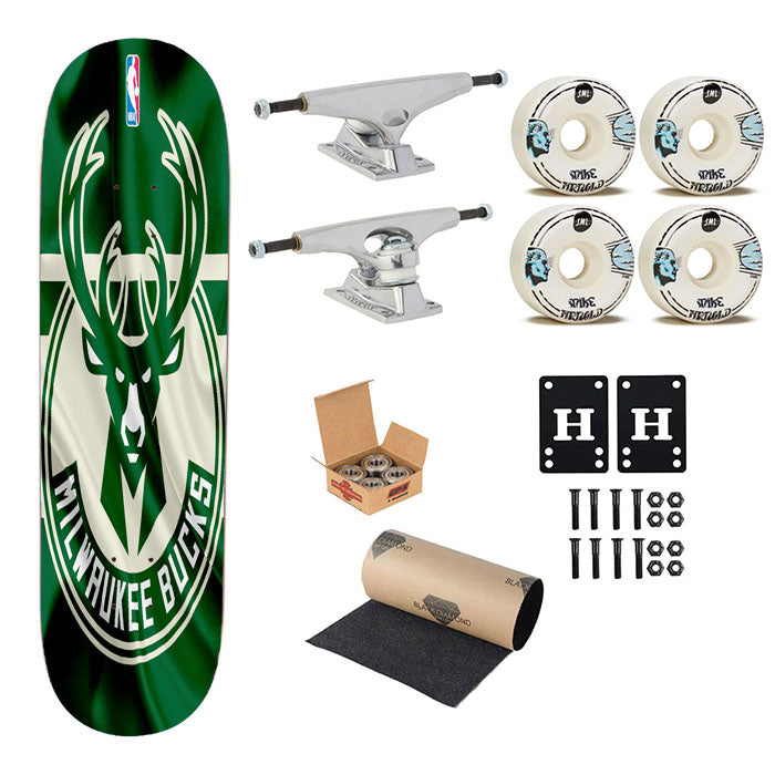 Milwaukee Wisconsin Logo Skateboard Complete Board 8.0" X 31.75"