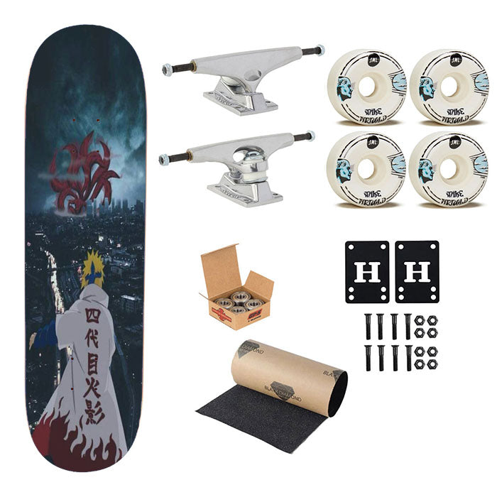 Minato Vs Kyuubi Skateboard Complete Board 8.0" X 31.75"