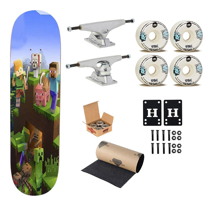 Minecraft Skateboard Complete Board 8.0" X 31.75"