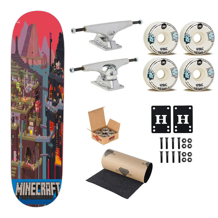 Minecraft Creative Skateboard Complete Board 8.0" X 31.75"