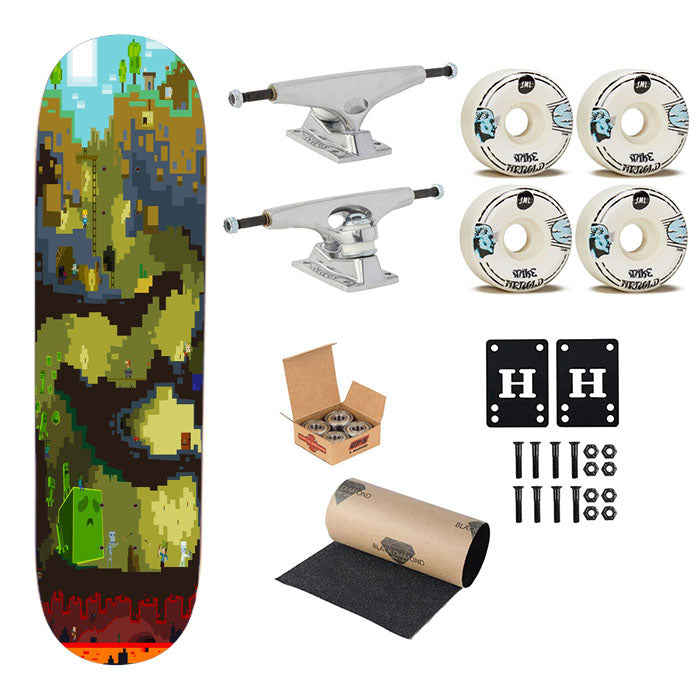 Minecraft Mobile Skateboard Complete Board 8.0" X 31.75"
