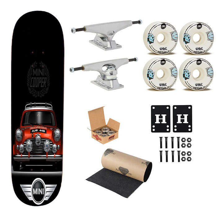 Mini Cooper 2 Skateboard Complete Board 8.0" X 31.75"