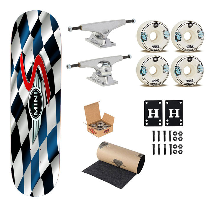 Mini Cooper S Skateboard Complete Board 8.0" X 31.75"