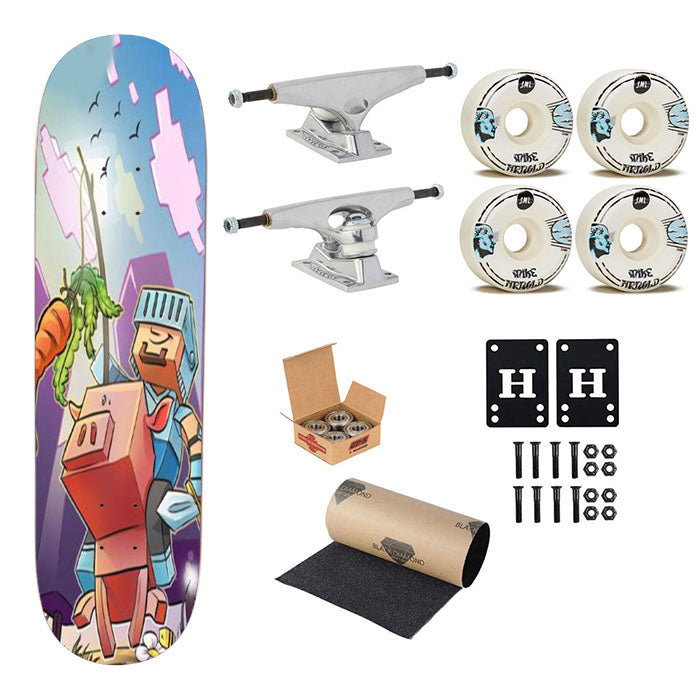 Mining Craft World Skateboard Complete Board 8.0" X 31.75"