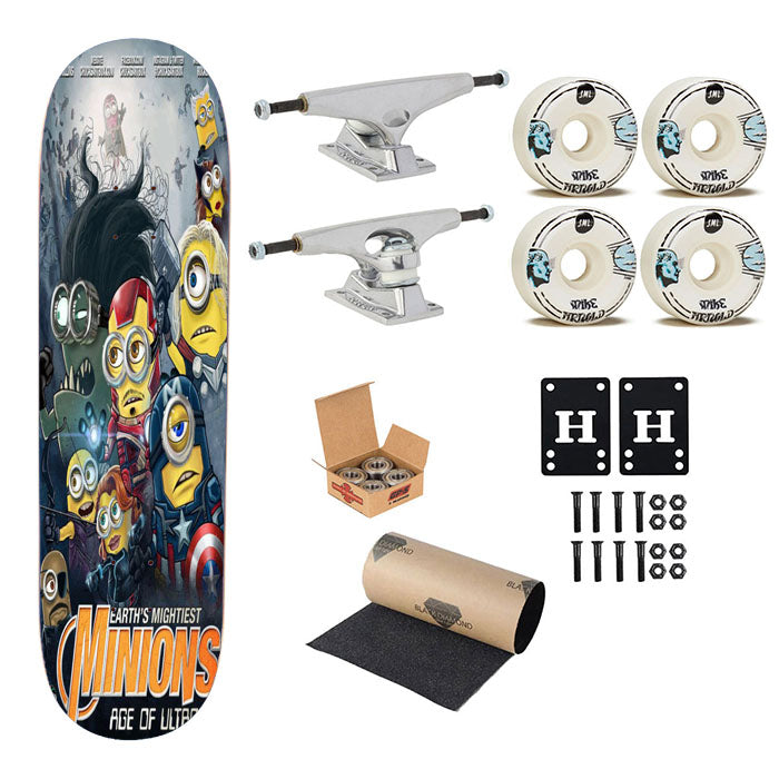Minion Avengers Skateboard Complete Board 8.0" X 31.75"