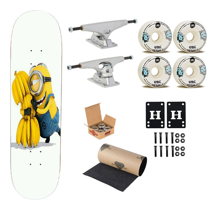 Minion Banana Skateboard Complete Board 8.0" X 31.75"
