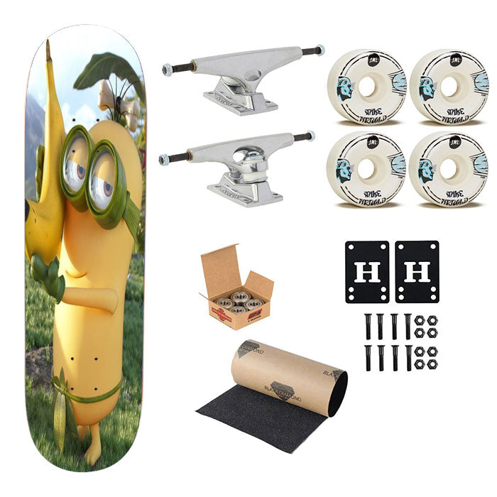 Minion Banana 3 3 Skateboard Complete Board 8.0" X 31.75"